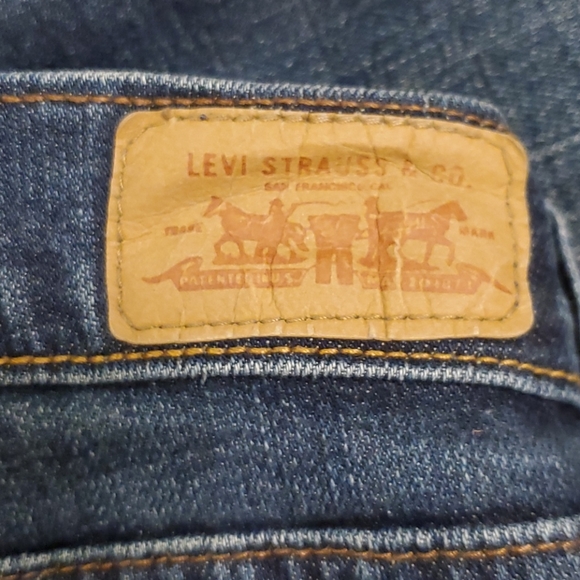 Womens Levi 505 Blue Jean 8L Straight Leg - Picture 7 of 9